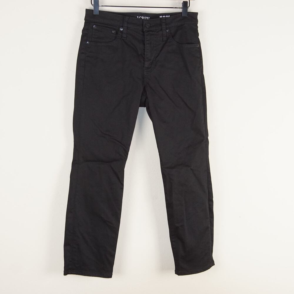 J Crew '03 Mid Rise Slim Super Stretch Black Jeans Womens Sz 27 Petite
